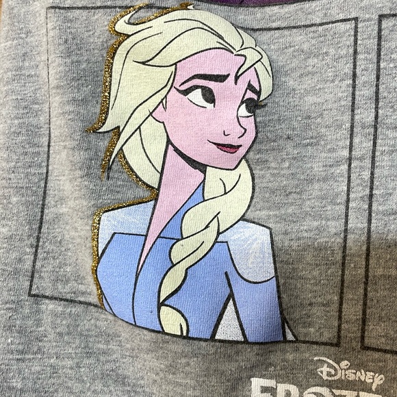 DISNEY FROZEN UGC Girls Size 6 graphic character shirt Short Sleeve Elsa Anna - Picture 8 of 10